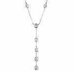 Anastasias Classic Faux Diamond Drop Necklace