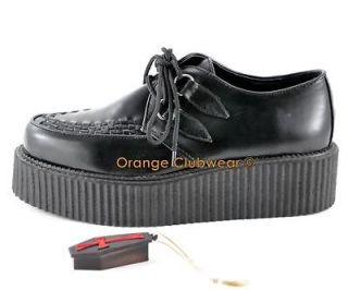 DEMONIA V CREEPER 502 Gothic Vegan Mens Platform Shoes