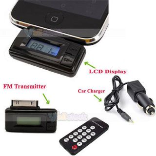 Newly listed FM Radio Transmitter Remote Car Charger for iPhone 4S 4G 