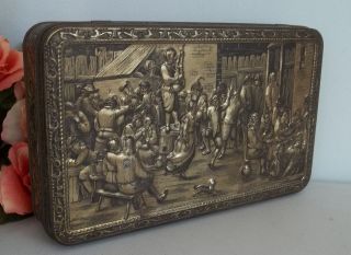 antique tin box in Collectibles