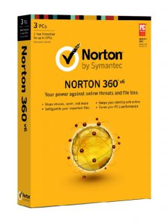 Symantec Norton 360 V6 (3 PC/s, 1 User/s) for Windows 21218568