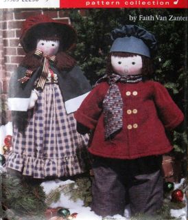 Faith Van Zanten Giant Greeter doll pattern 46 38 Christmas Caroler 