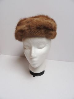 Vintage Miss Allegra Autumn Haze Mink Fur Church Hat