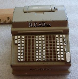 Vintage Miniature Metal Salesman Sample R.C. Allen Register Machine