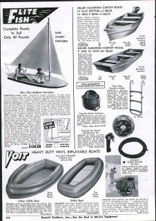 1961 AD Flite Fish Sail Boats Miller Aluminum Fishing Boats