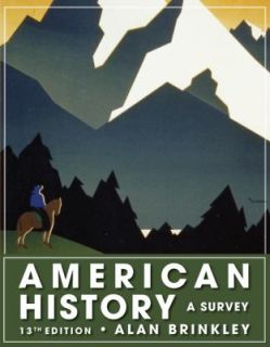 American History A Survey by Alan Brinkley 2008, Hardcover