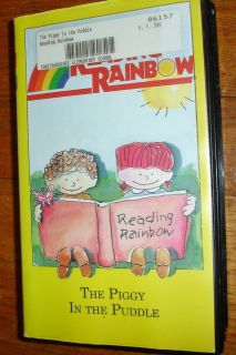 Used Reading Rainbow Episode VHS The Piggy in the Puddle
