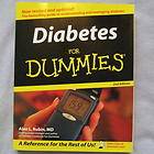 Diabetes for Dummies by Alan L. Rubin 2004, Paperback, Revised