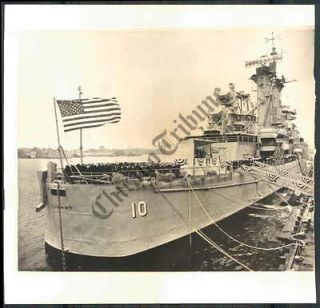 CT PHOTO avt 439 U.S.S. Albany Navy Cruiser Ship