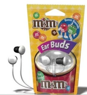 Maxell White M&Ms Candy Stereo Ear Buds Headphones MMEB W 190554