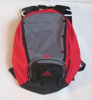 Adidas Red Black & Gray Backpack / Bookbag / School Bag