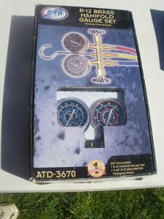 ATD R12 Freon Air Conditioning A/C Gauge Set New in Box 
