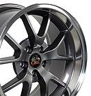 18 9/10 Anthracite FR500 Style Wheels Rims Fit Mustang® 94   04