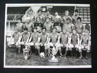 aberdeen fc august 1984 team press photograph