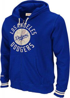 Los Angeles Dodgers Mitchell & Ness Royal Full Zip Hoodie
