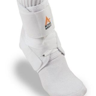 ACTIVE ANKLE AS1 WHITE LACE UP VOLLEYBALL BASKETBALL ANKLE BRACE 