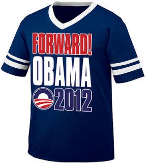 Forward Obama 2012 Barack Obama Presidential M​ens Ringer V Neck T 