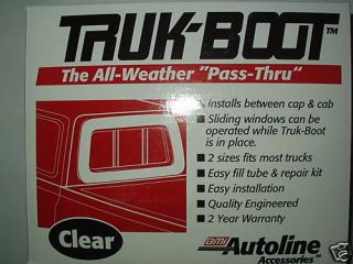 Auto Line Truk inflatable Boot Camper Shell Topper Cap Seal Full Size 