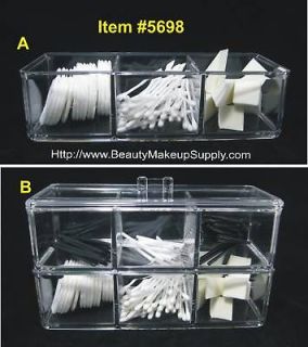 ACRYLIC ORGANIZER 3 COMPARTMENT~​STACKABLE~EXPA​ND~ #5698