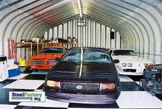  30x40x15 Hotrod Car Lift Garage Prefab Metal Shop Building Kit
