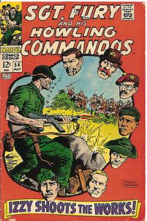Sgt Fury #54 / Cpt Savage #6,9,15 (4 books) 