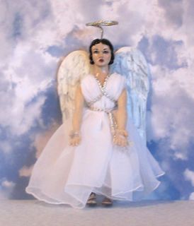 Newly listed Angel Emmaline HItty Hand Carved Wood Doll