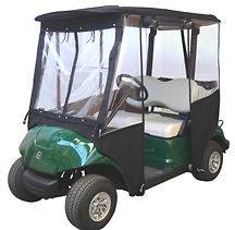   29 3X4 DELUXE GOLF CART ENCLOSURE W/CS GREEN ONLY GOOD COND