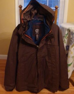 Timberland Drake 3 In 1 Jacket Fleece Coat Jacket Mens BROWN #U5071$ 