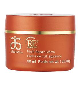 NEW Arbonne RE9 Advanced Night Repair Creme/Cream  1 oz full size, RV 