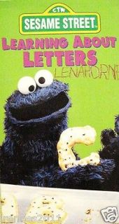 Vintage Sesame Street LEARNING ABOUT LETTERS. Cookie Monster. VHS