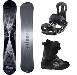 Silence DISCORD 156cm Mens Snowboard+Head Bindings+Flow Vega BOA Boots 