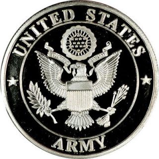 Army 1 Troy Ounce .999 Fine Silver Medallion Round SKU27267