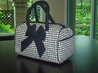 NaRaYa  Beautiful Vintage Handbag for Women   Patterns Black & White 