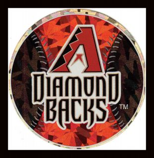 ARIZONA DIAMONDBACKS BASEBALL MLB LICENSED 3 PRISMATIC DECAL STICKER