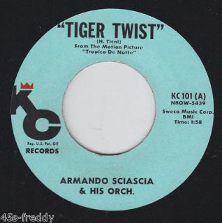 Armando Sciascia Orchestra 45 Tiger Twist / Bi A Bi Chuca (Latin) EX