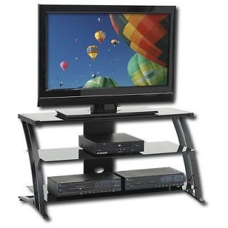 Black TV Stand Flat Screen 40 Inch Television Entertainment Center NEW 