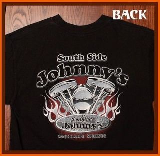 SALE TEE Southside Johnnys Colorado Springs Motorcycle T Shirt M