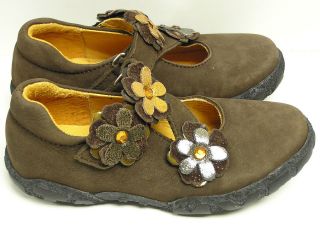 GORGEOUS GIRLS MOD 8 BROWN SUEDE SHOES EURO 22 31 32 34