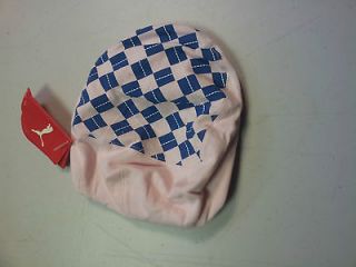 Puma Pink Lady Cat Argyle Cap Size Small New With Tags