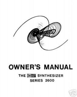 Arp 2600 Vintage Synthesizer Owners Manual