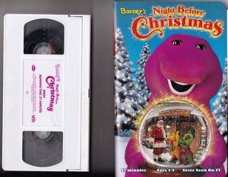   NIGHT BEFORE CHRISTMAS VHS TAPE AGES 1 8 PLASTIC CASE 57 MINS VIDEO