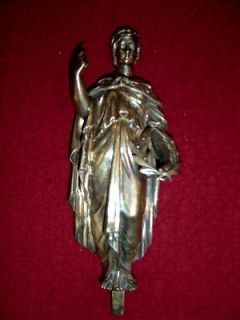 Antique Fine Metal Art Finial possibly for Clock Classical Figure