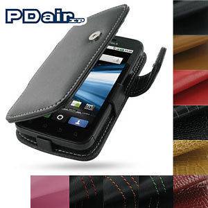 PDair Deluxe Leather Book Case for Motorola Atrix 4G