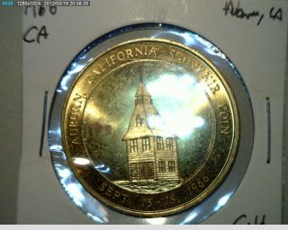 1966 Auburn California Commemorative BRONZE Medal Gold Rush Days Coin 