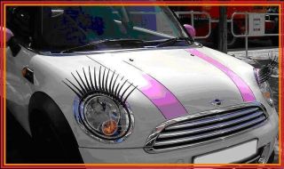 Car Headlamp Eyelashes Curvy Car Headlight Eye Lashes ALL CARS Ka 