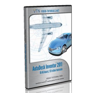 AutoDesk Inventor 2011 Video Tutorial DVD (online/download also) 11hrs 