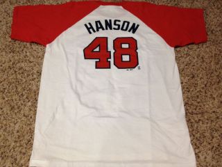 Tommy Hanson Atlanta Braves Jersey Alternate T Shirt NEW Majestic $25 