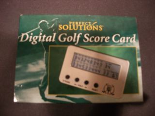 DIGITAL GOLF SCORE CARD, PERFECT SOLUTIONS, PRE OWNED