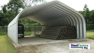 Steel Factory Mfg Residential Carport P30x36x15 Pitched Roof Garage 