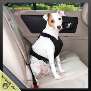 13 30lb Pet Cat Dog Car Vihicle SEATBELT Black Safety Torso HARNESS 
